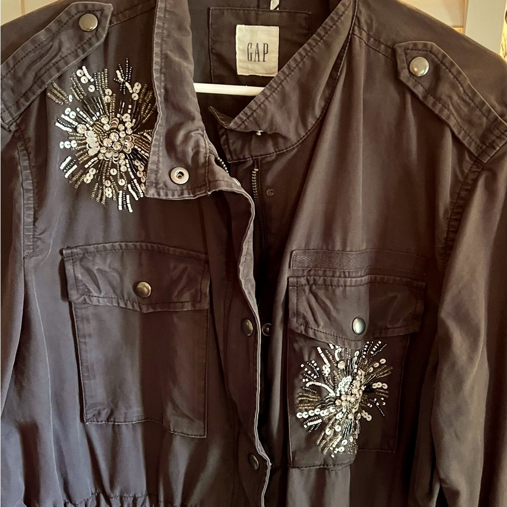 Gray Jacket Missing A Button Hadn’t Noticed It Ne… - image 1